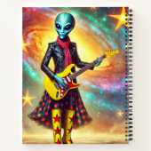 Carnet Portrait de guitare extraterrestre électrique (Dos)