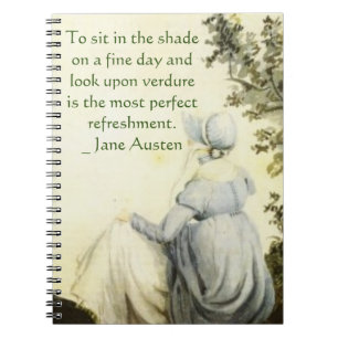 Carnet Portrait de Jane Austen +citation