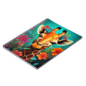 Carnet Portrait de la Giraffe florale-9319 (Côté gauche)
