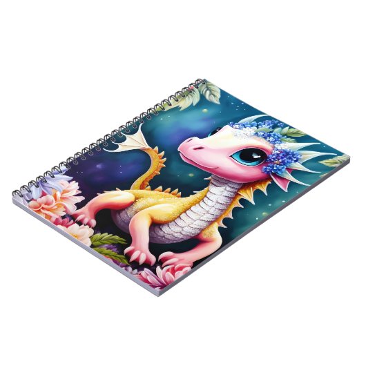 Carnet Portrait de l'espace floral du Dragon de bébé (Côté gauche)