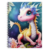 Carnet Portrait de l'espace floral du Dragon de bébé (Devant)