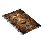 Carnet Portrait de lion géométrique (Côté Droit)