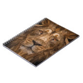 Carnet Portrait de lion géométrique (Côté gauche)