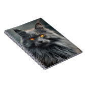 Carnet Portrait de majestueux chat à longs poils (Côté Droit)
