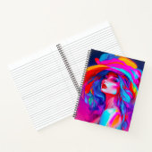 Carnet Portrait de Neon Pop Art (Intérieur)