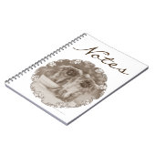 Carnet Portrait de Pékinois sépia (Côté gauche)