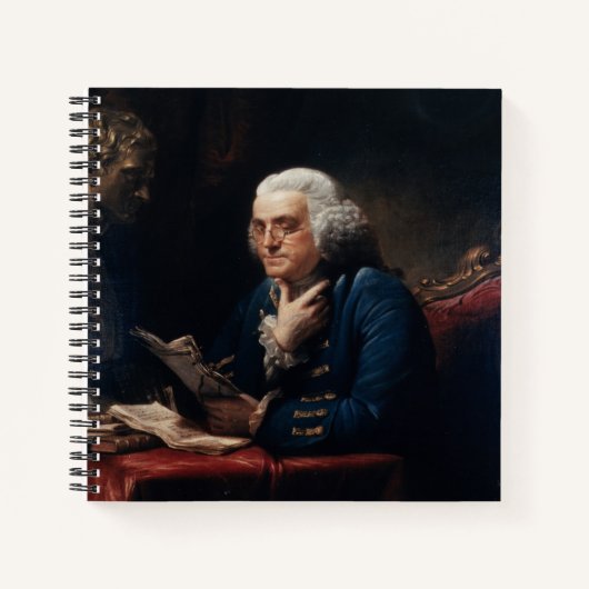 Carnet Portrait de pouce, Benjamin Franklin Père fondateu (Devant)