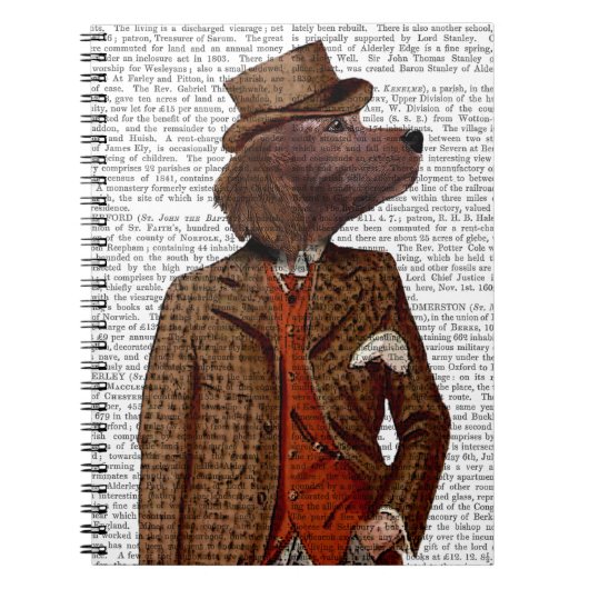 Carnet Portrait de Rider Red Setter (Devant)