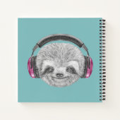 Carnet Portrait De Sloth | Porter un casque (Dos)