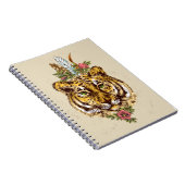 Carnet Portrait de style de Boho de tigre (Côté Droit)