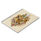Carnet Portrait de style de Boho de tigre (Côté gauche)
