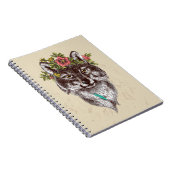Carnet Portrait de Wolf de style Boho (Côté Droit)