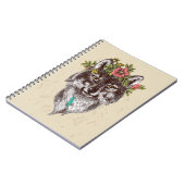Carnet Portrait de Wolf de style Boho (Côté gauche)