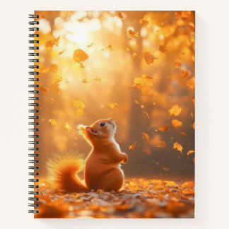 Carnet Portrait d'écureuil aimant les animaux sauvages