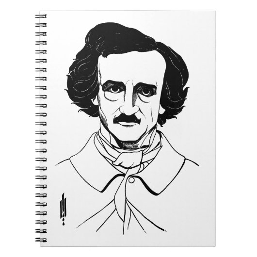 Carnet Portrait d'Edgar Allan Poe (Devant)