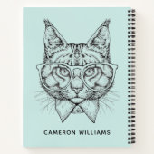 Carnet Portrait du Maine Coon | Ajouter Votre Nom (Dos)