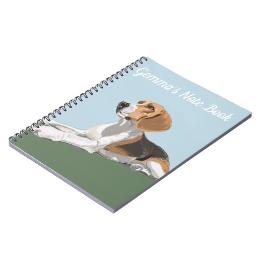 Carnet Portrait d'un Beagle en retrait (Côté gauche)