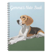 Carnet Portrait d'un Beagle en retrait (Devant)