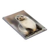 Carnet Portrait d'un bébé phoque sur la plage (Côté Droit)