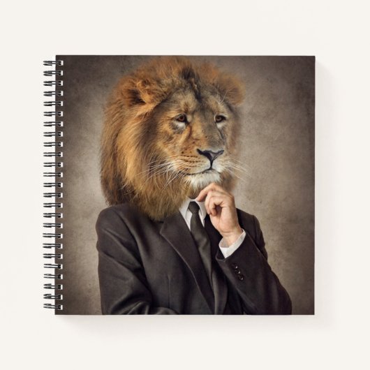 Carnet Portrait d'un lion (Devant)