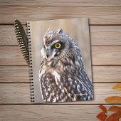 Carnet Portrait d'une chouette à courte portée