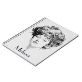 Carnet Portrait d'une fille de Gibson, 1900 (Côté gauche)