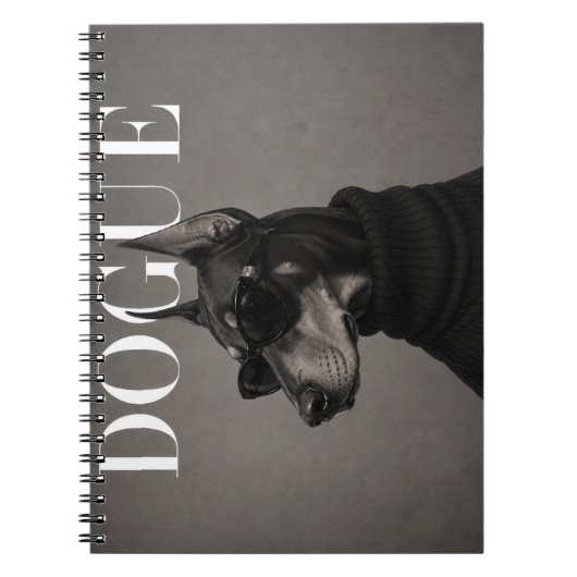 Carnet Portrait éditorial de Doberman (Devant)