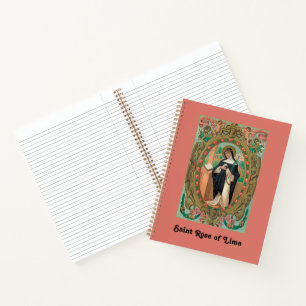 Carnet Portrait encadré de Saint Rose de Lima (K 48)