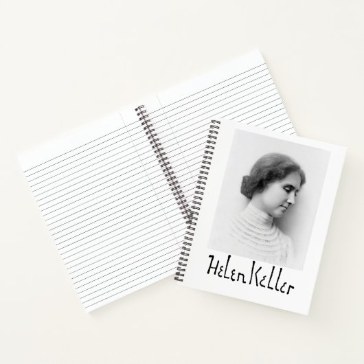 Carnet Portrait et signature de Hellen Keller (Intérieur)