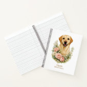 Carnet Portrait Floral Labrador (Intérieur)
