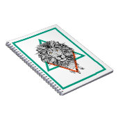 Carnet Portrait géométrique aztèque de lion (Côté Droit)
