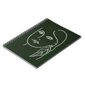 Carnet Portrait malachite (Côté gauche)