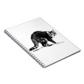 Carnet Portrait Monochrome Tabby Cat (Côté Droit)