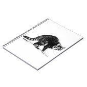 Carnet Portrait Monochrome Tabby Cat (Côté gauche)