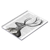 Carnet Portrait noir et blanc de cerfs (Côté gauche)