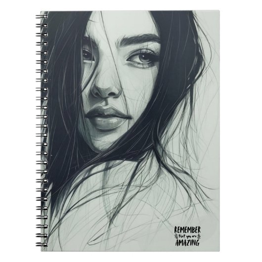 Carnet Portrait : Rappelez-vous que vous êtes incroyable (Devant)