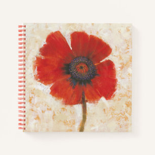 Carnet Portrait Red Poppy