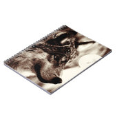 Carnet Portrait Sepia Wolf (Côté gauche)