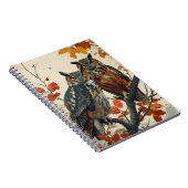 Carnet Portrait vintage de deux hiboux (Côté Droit)
