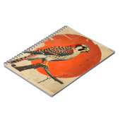 Carnet Portrait vintage de la Kestrel américaine (Côté gauche)