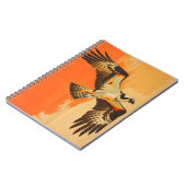 Carnet Portrait vintage du balbuzard pêcheur (Côté gauche)