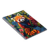 Carnet Portrait vintage du Panda rouge (Côté Droit)