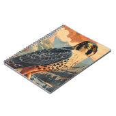 Carnet Portrait vintage d'un Faucon Merlin (Côté gauche)