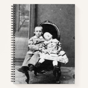 Carnet Portrait Vintage Hantant de Frères et Sœurs