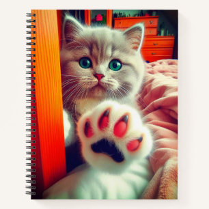 Carnet Portrait Vivant de Patte de Chat