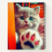 Carnet Portrait Vivant de Patte de Chat (Dos)