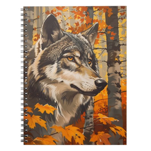 Carnet Portrait Wolf vintage (Devant)
