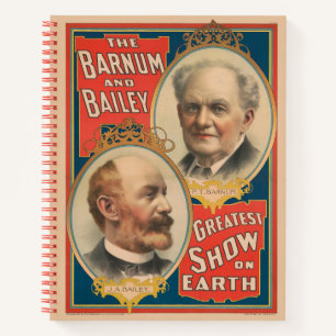 Carnet Portraits De P.T. Barnum Et J.A. Bailey