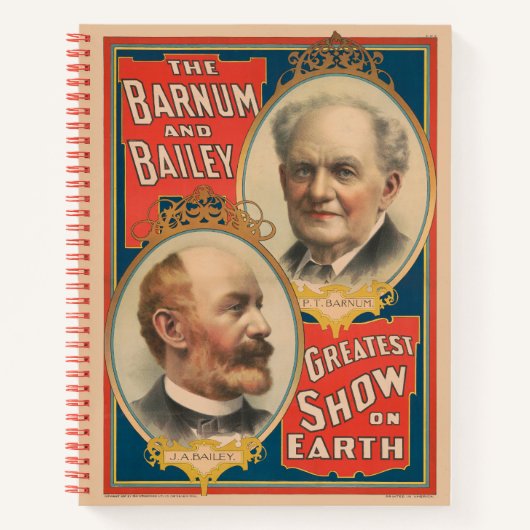 Carnet Portraits De P.T. Barnum Et J.A. Bailey (Devant)