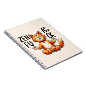 Carnet Pose de Yoga de chat - Zen (Côté Droit)